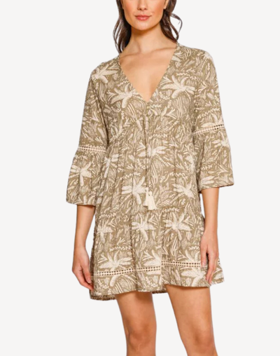 Las Palmas Mini Dress#color_las-palmas-khaki