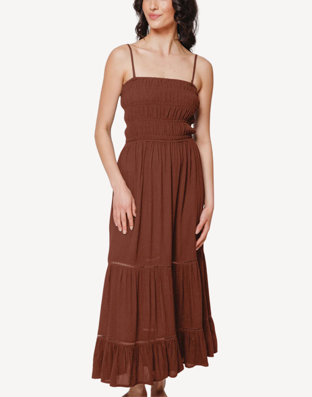 Miami Luxe Smocked Tiered Maxi Dress