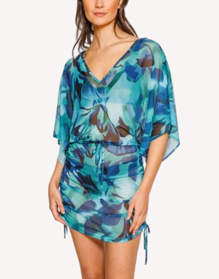 Seascape Mesh Tunic Cover Up