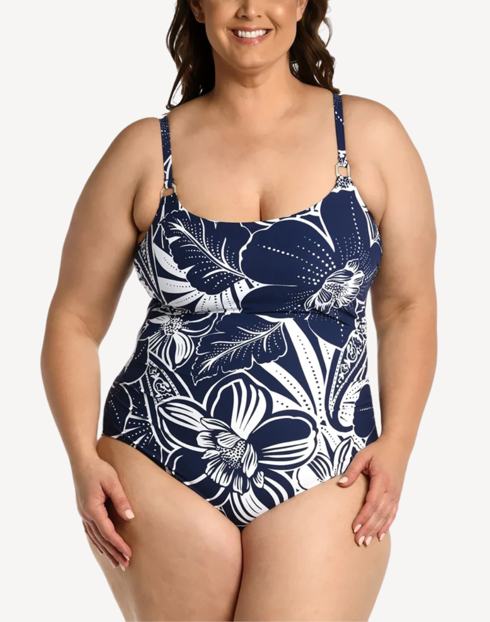 At The Playa Lingerie Plus Size One Piece#color_playa-indigo