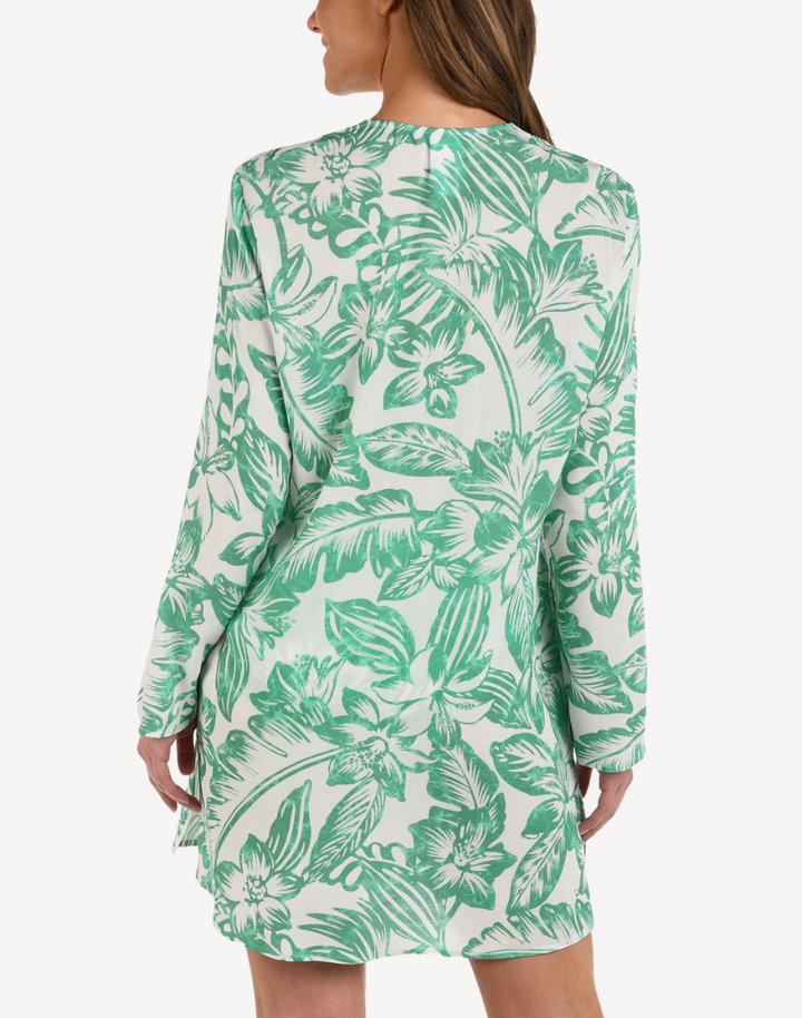 Batiki Balinese Lace Front Tunic Cover Up