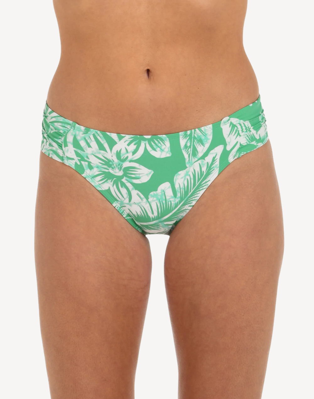 Batiki Balinese Side Shirred Hipster Bikini Bottom#color_batiki-eucalyptus