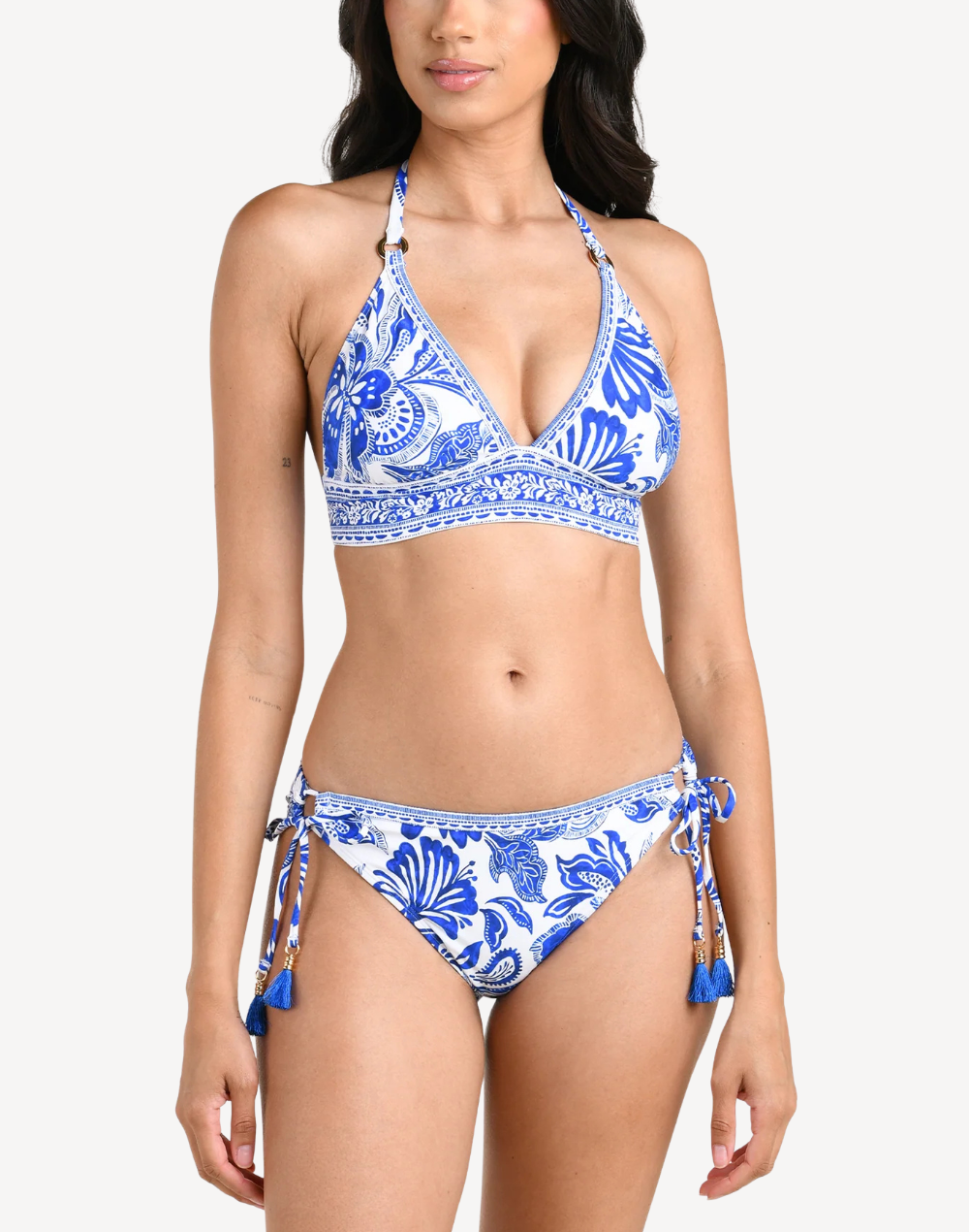 Botanical Brocade Tall Triangle Bikini Top