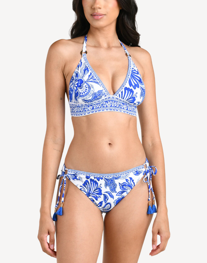 Botanical Brocade Tall Triangle Bikini Top