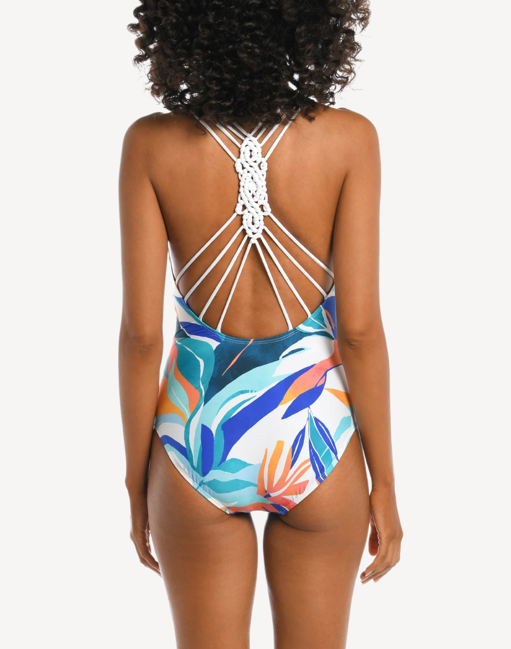 Coastal Palms Macrame Back One Piece#color_coastal-ice-blue