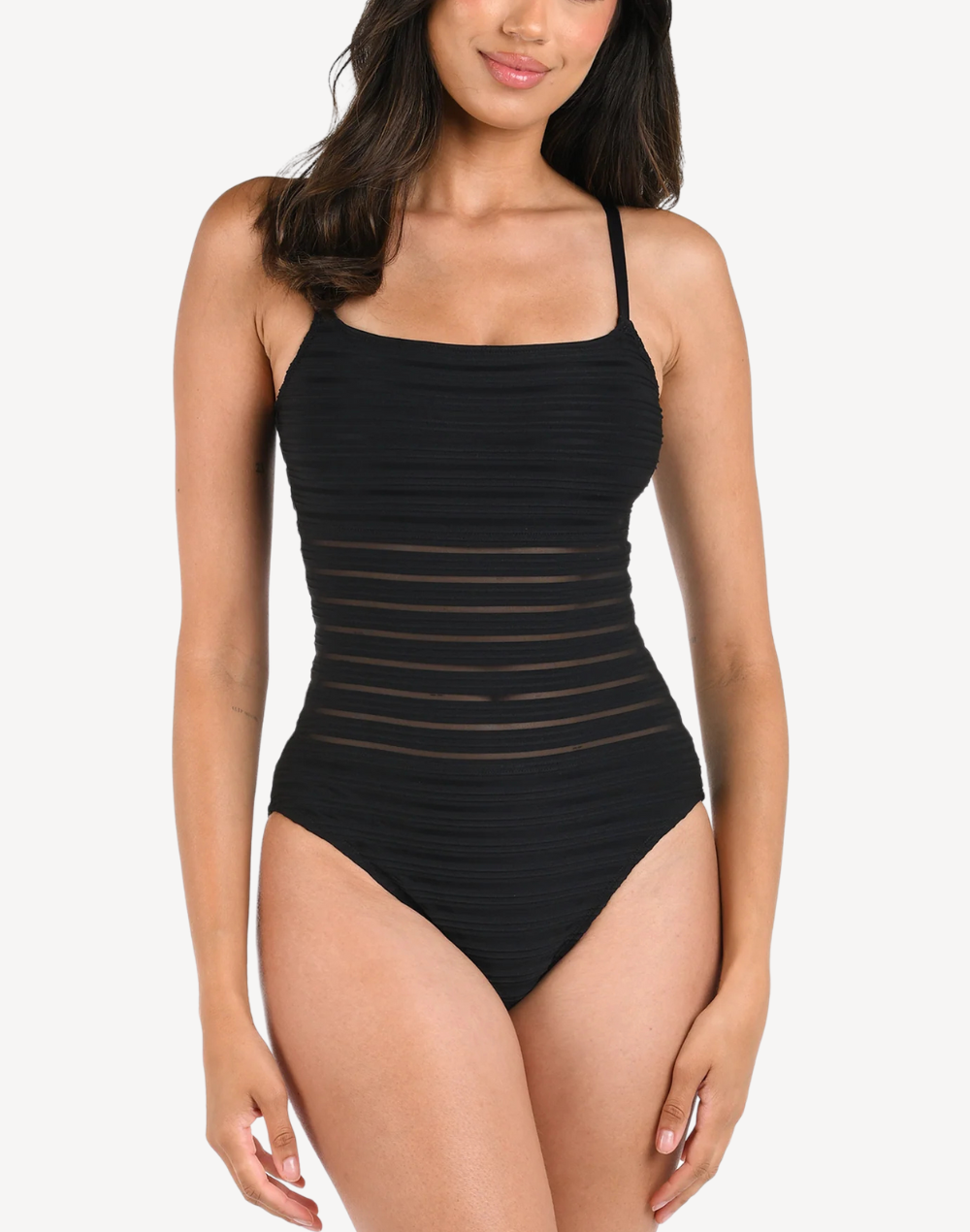 Fluid Lines Lingerie One Piece#color_fluid-black