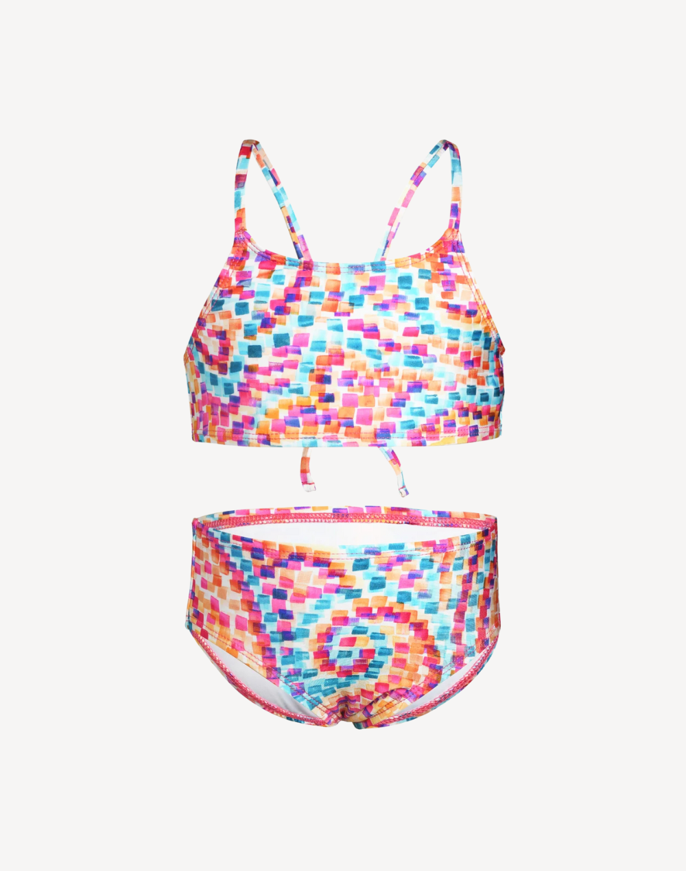 Girls Pebble Beach High Neck Bikini Set#color_pebble-beach-multi