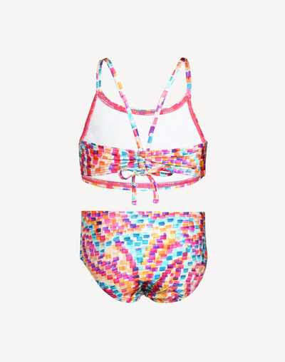 Girls Pebble Beach High Neck Bikini Set#color_pebble-beach-multi