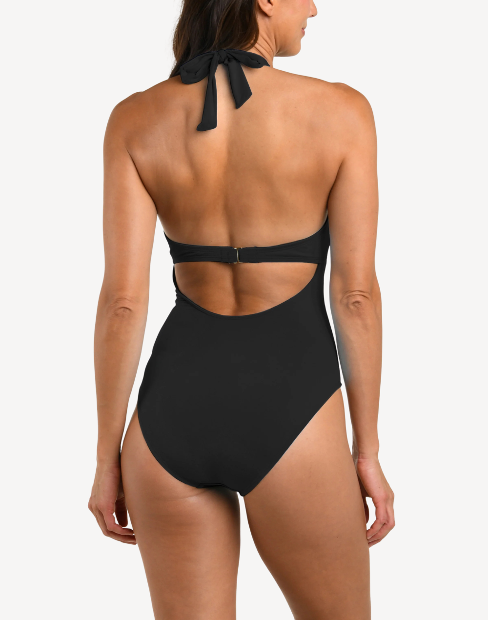 Island Goddess Double Ring Plunge One Piece Swimsuit