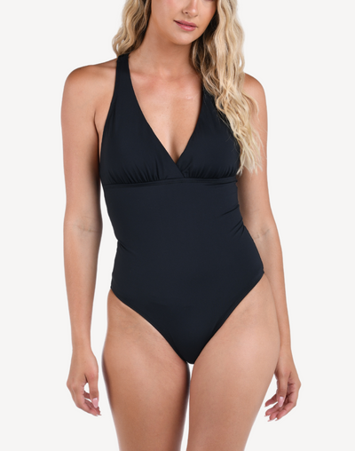 Island Goddess Macrame Back One Piece#color_black