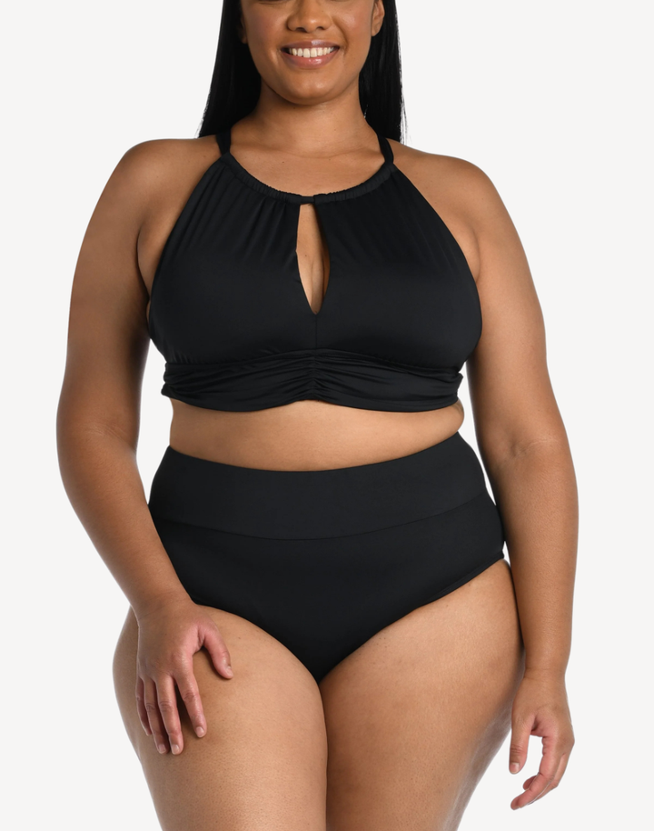 Island Goddess Plus Size High Neck Bikini Top