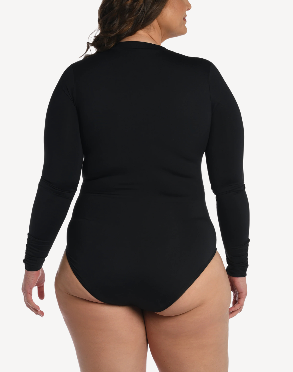 Island Goddess Plus Size Paddle Suit#color_black