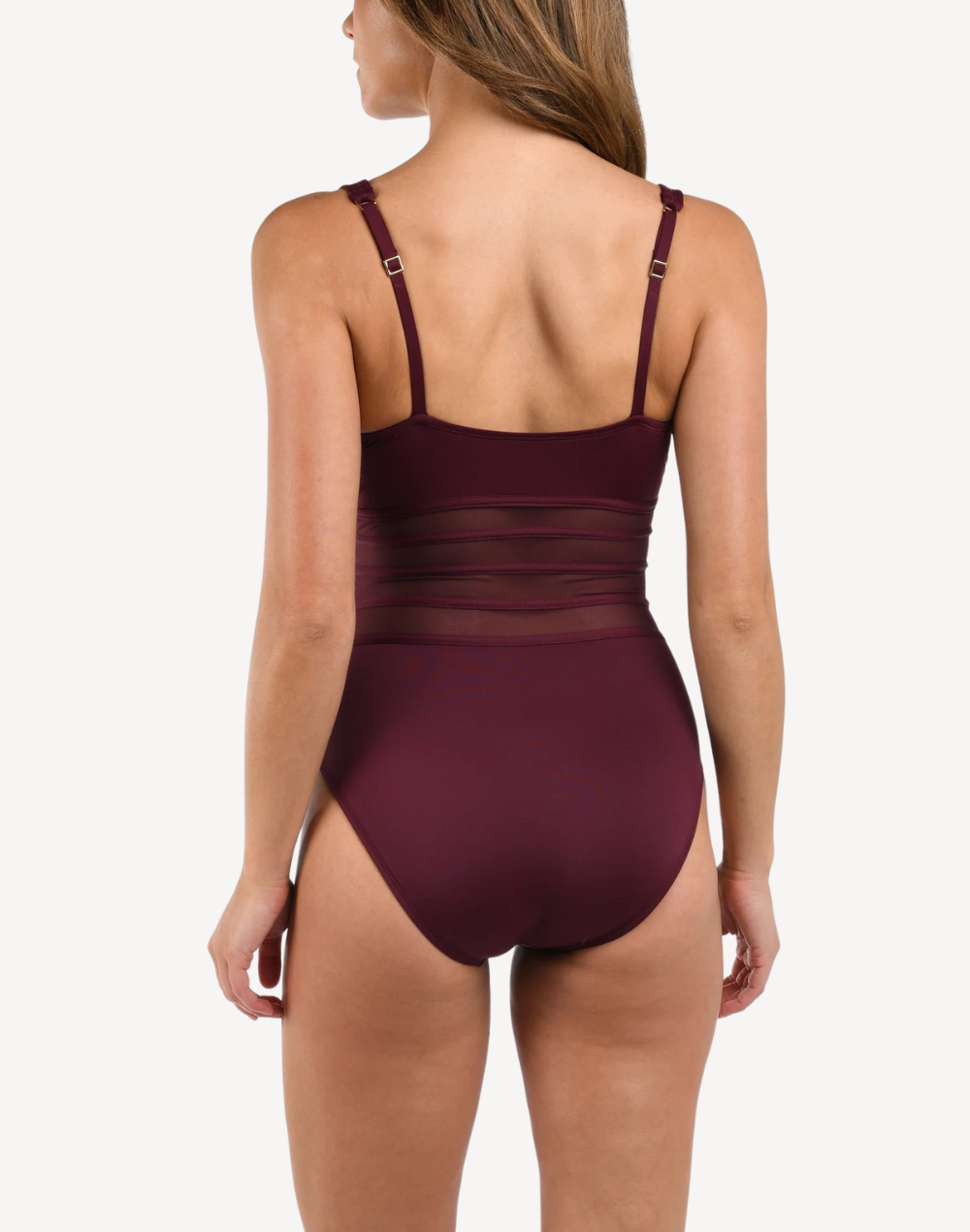 Island Goddess Strappy Mesh One Piece#color_island-dark-cherry