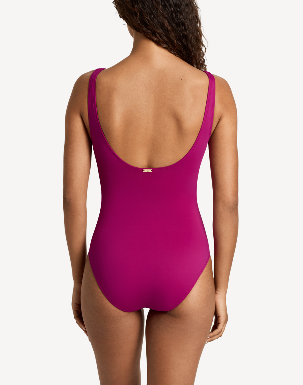 Beach Club Solid Ring Underwire One Piece Swimsuit