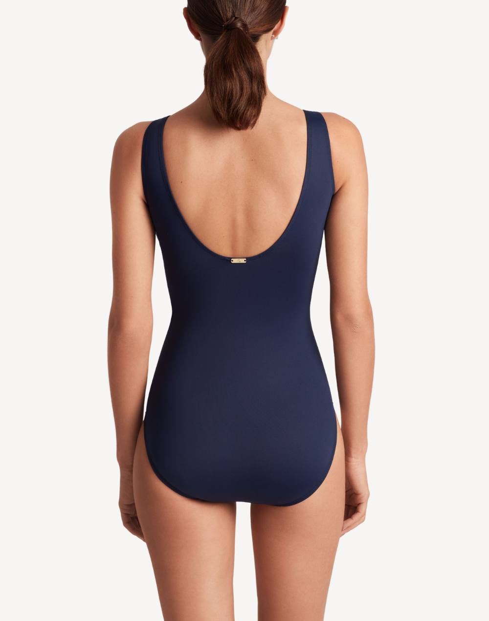 Beach Club Solids Ruffle Underwire One Piece#color_beach-club-dark-navy