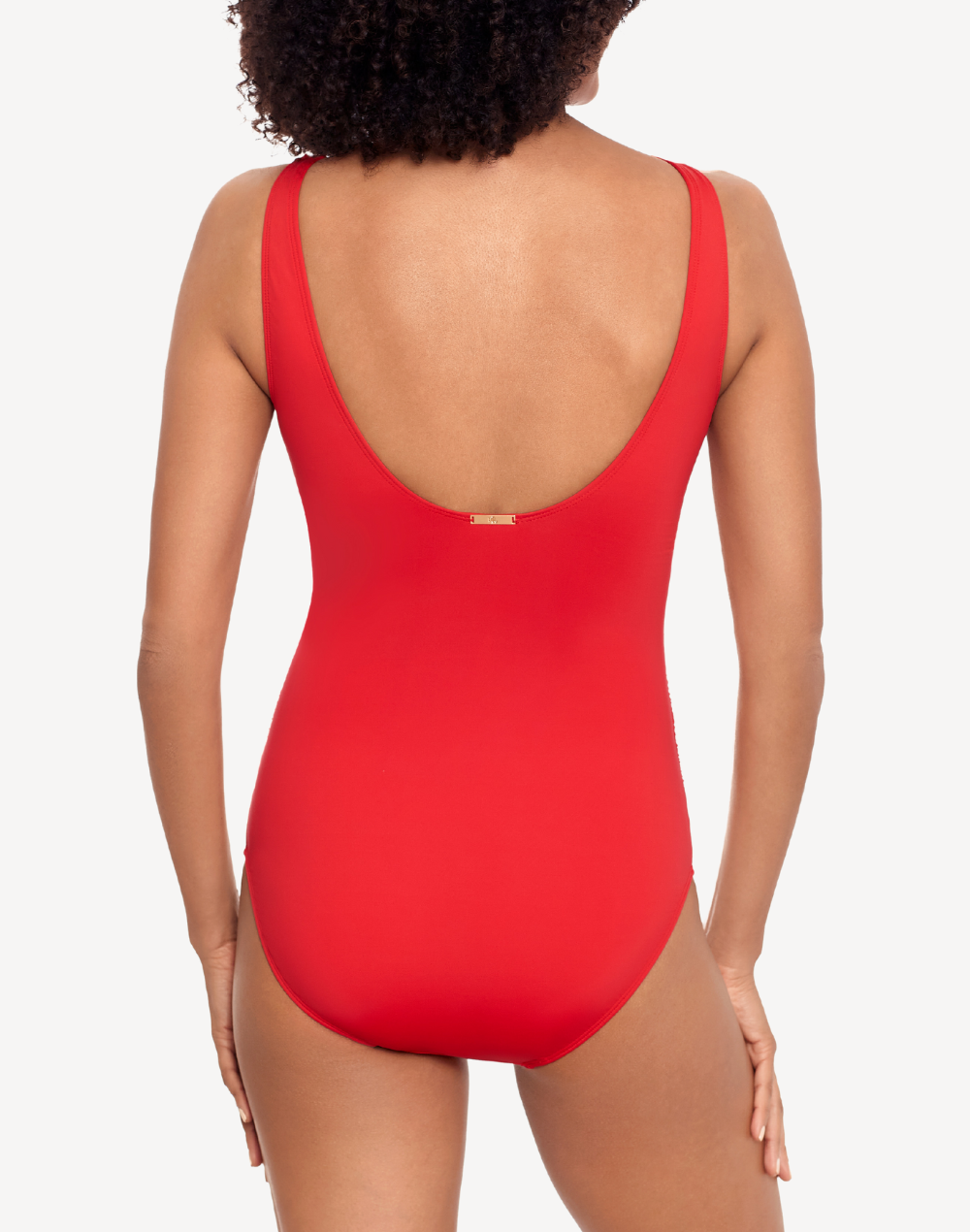 Beach Club Solids Ruffle Underwire One Piece#color_beach-club-red