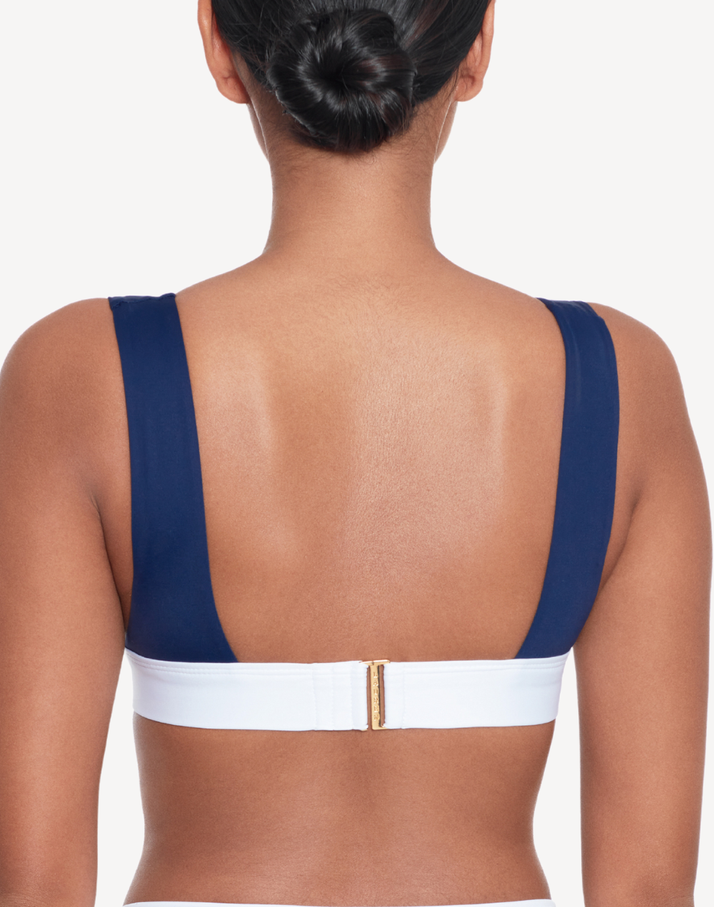 Bel Air Banded Modern V Neck Bikini Top#color_bel-air-dark-navy