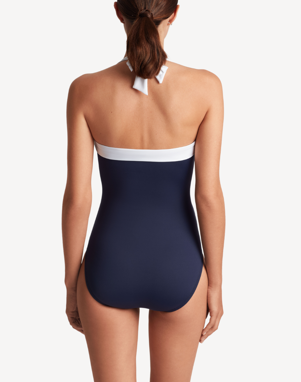 Bel Air Shirred Bandeau One Piece Swimsuit