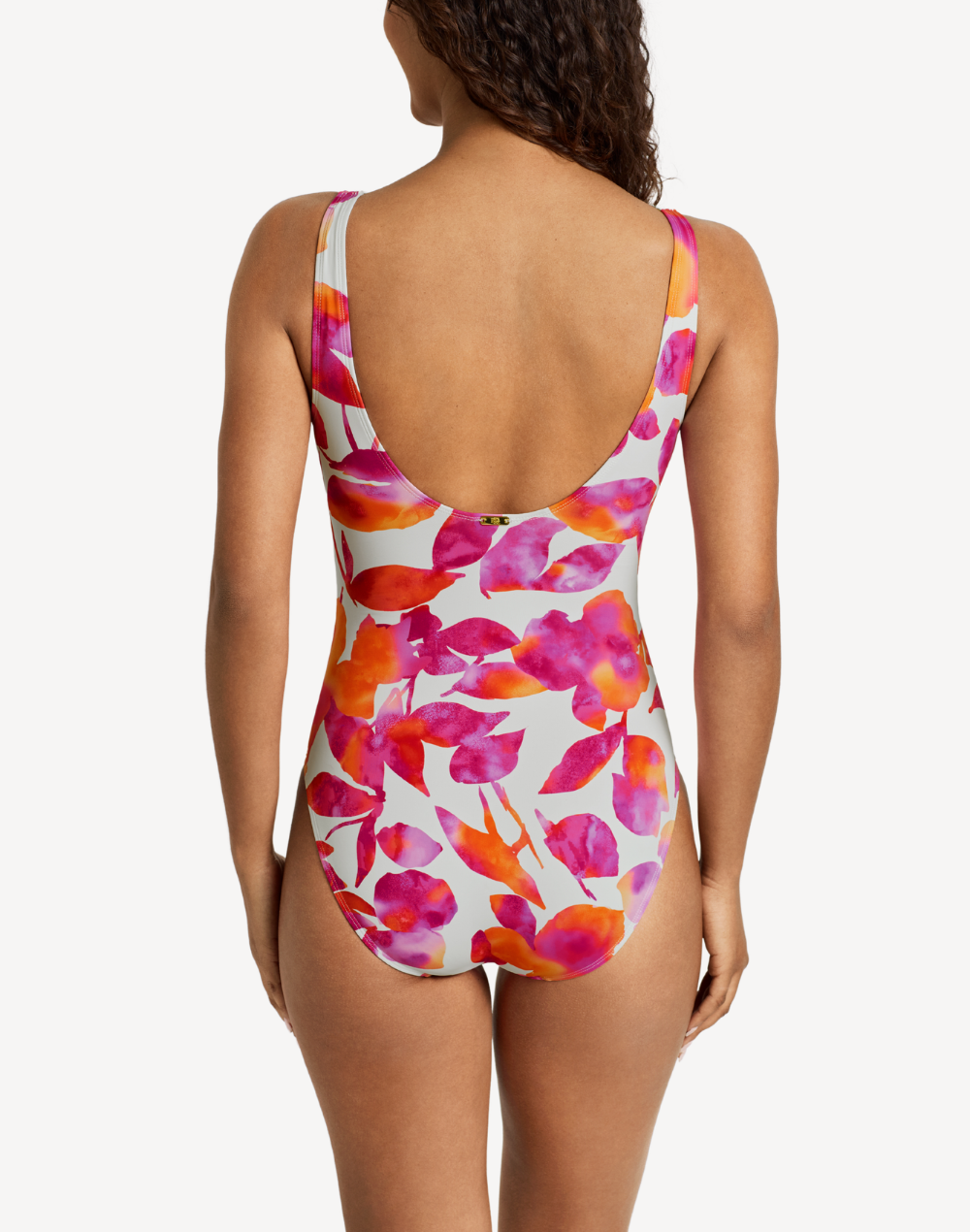 Bougainvillea Floral Ruffle Underwire One Piece Swimsuit#color_bougainvillea-multi
