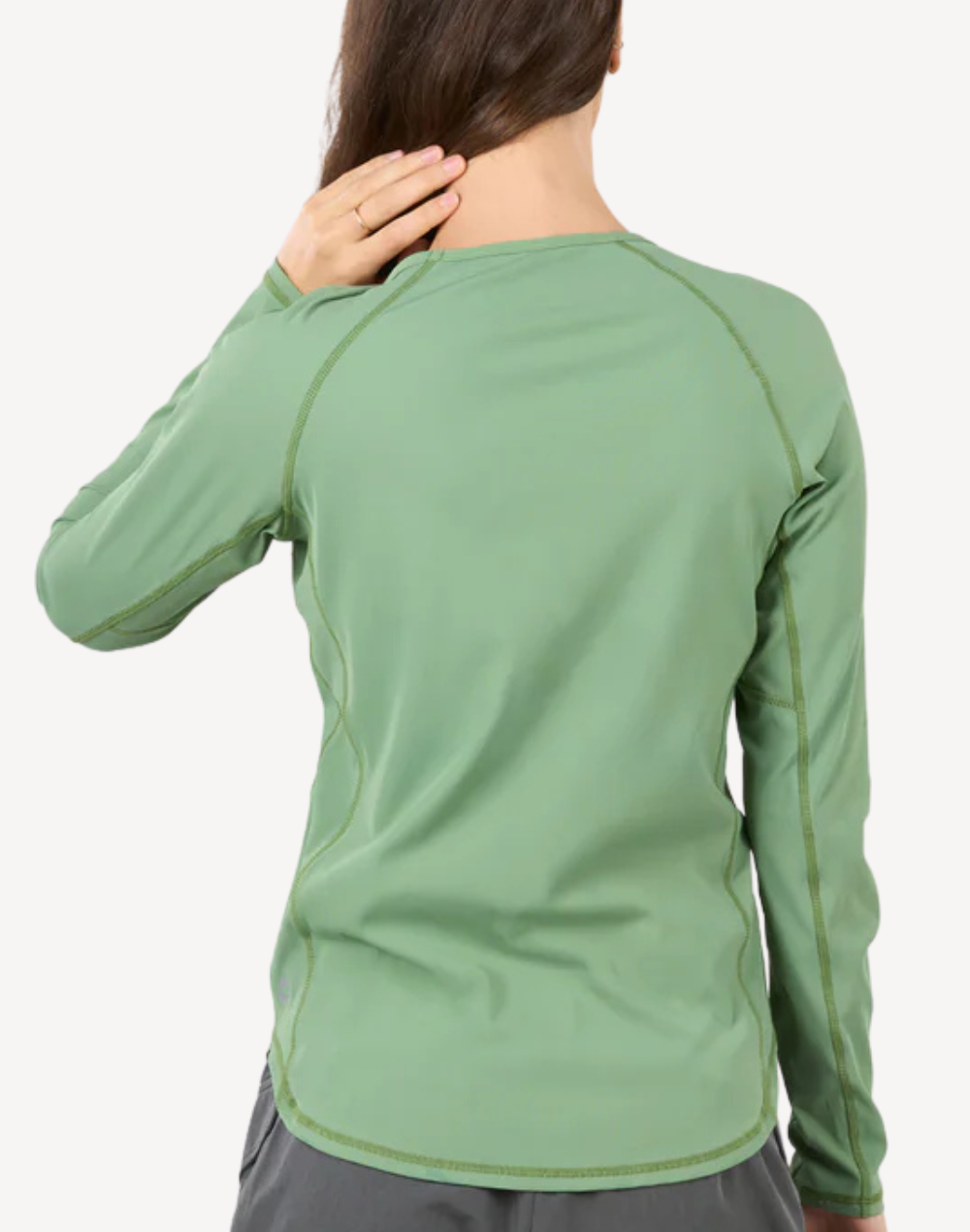 Women's Athena UPF 50 Long Sleeve Swim Shirt#color_athena-shale-green