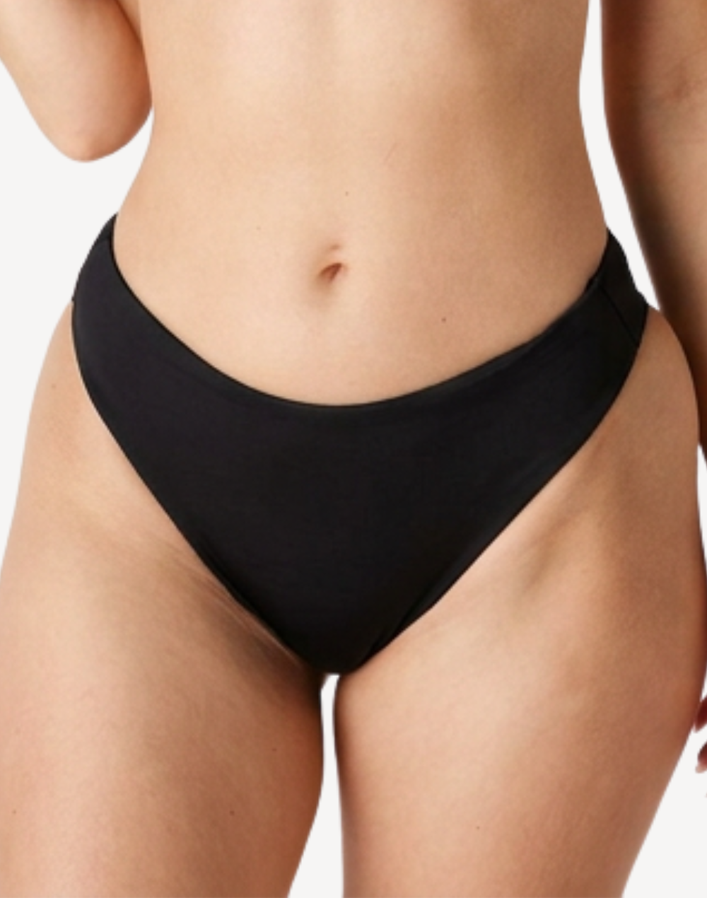 The High Leg Scrunch Bikini Bottom#color_black