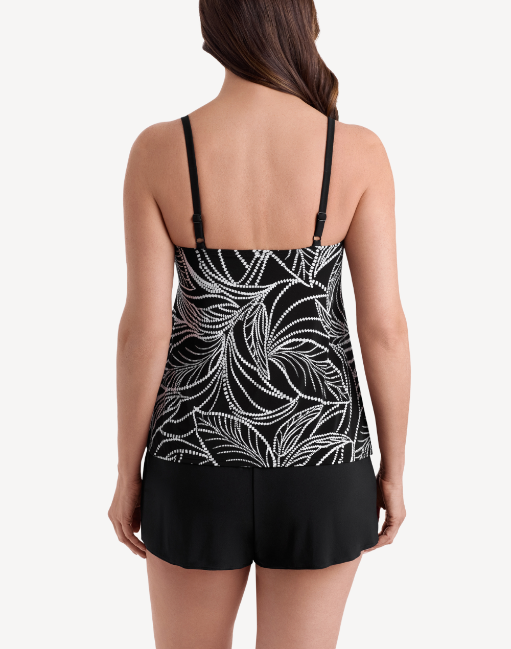 Night Fern Ruffle Swim Romper