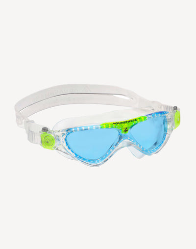 Vista Junior Blue Lens Goggle#color_transparent-green