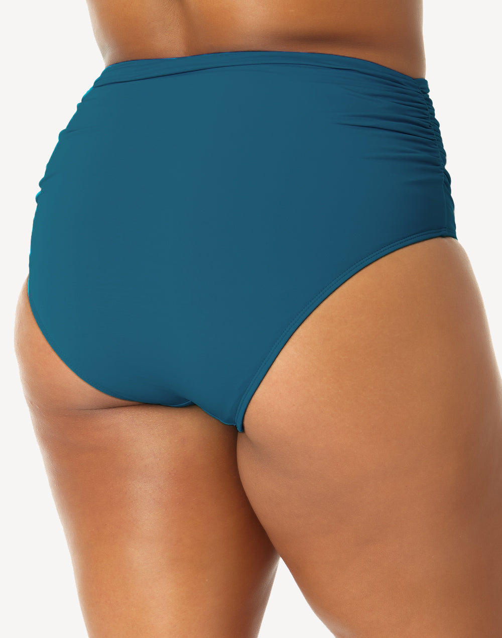Live In Colour Plus Size Convertible Shirred Bottom#color_deep-sea-blue