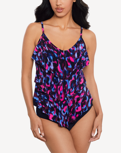 Cherry Bomb Rita Tankini Top#color_cherry-black-multi