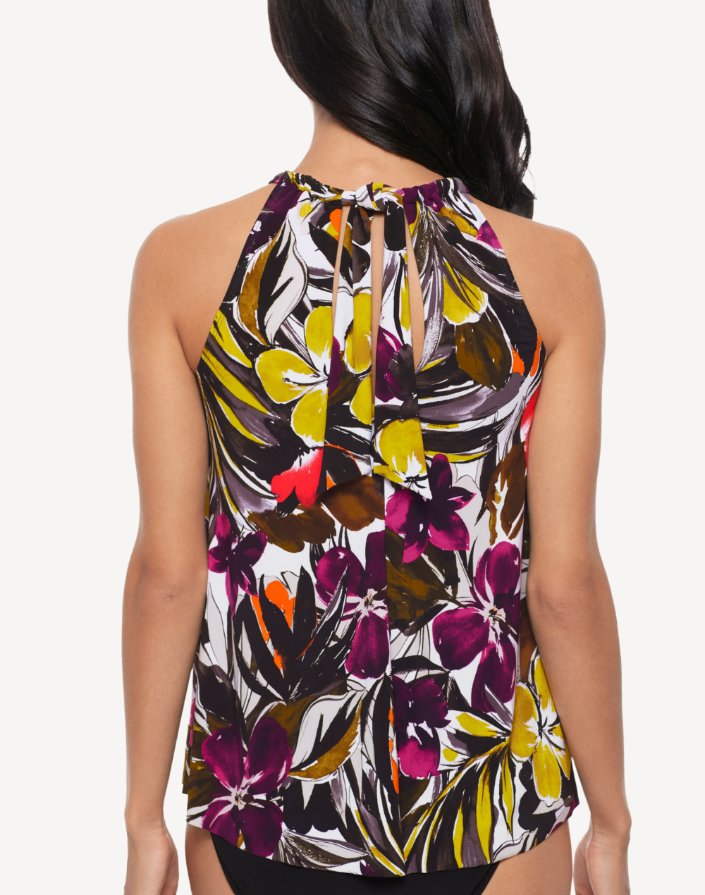 Hot House Esme High Neck Tankini Top#color_hot-house-multi