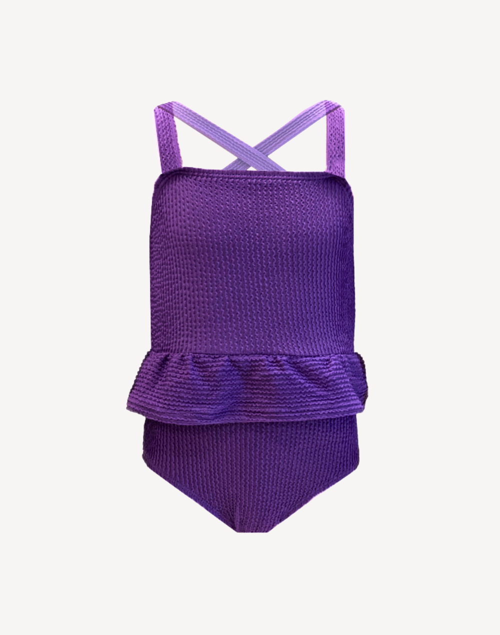 Infant Girls Flounce One Piece Swimsuit#color_flounce-purple-grape