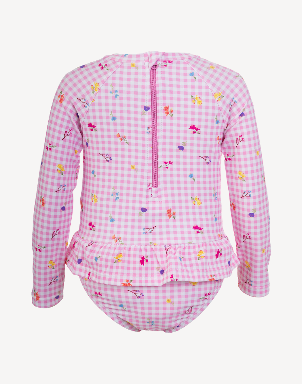 Infant Girls Cottage Picnic UPF 50 Long Sleeve Paddle Suit#color_cottage-pink