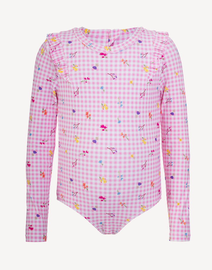 Toddler Girls Cottage Picnic UPF 50 Long Sleeve Paddle Suit