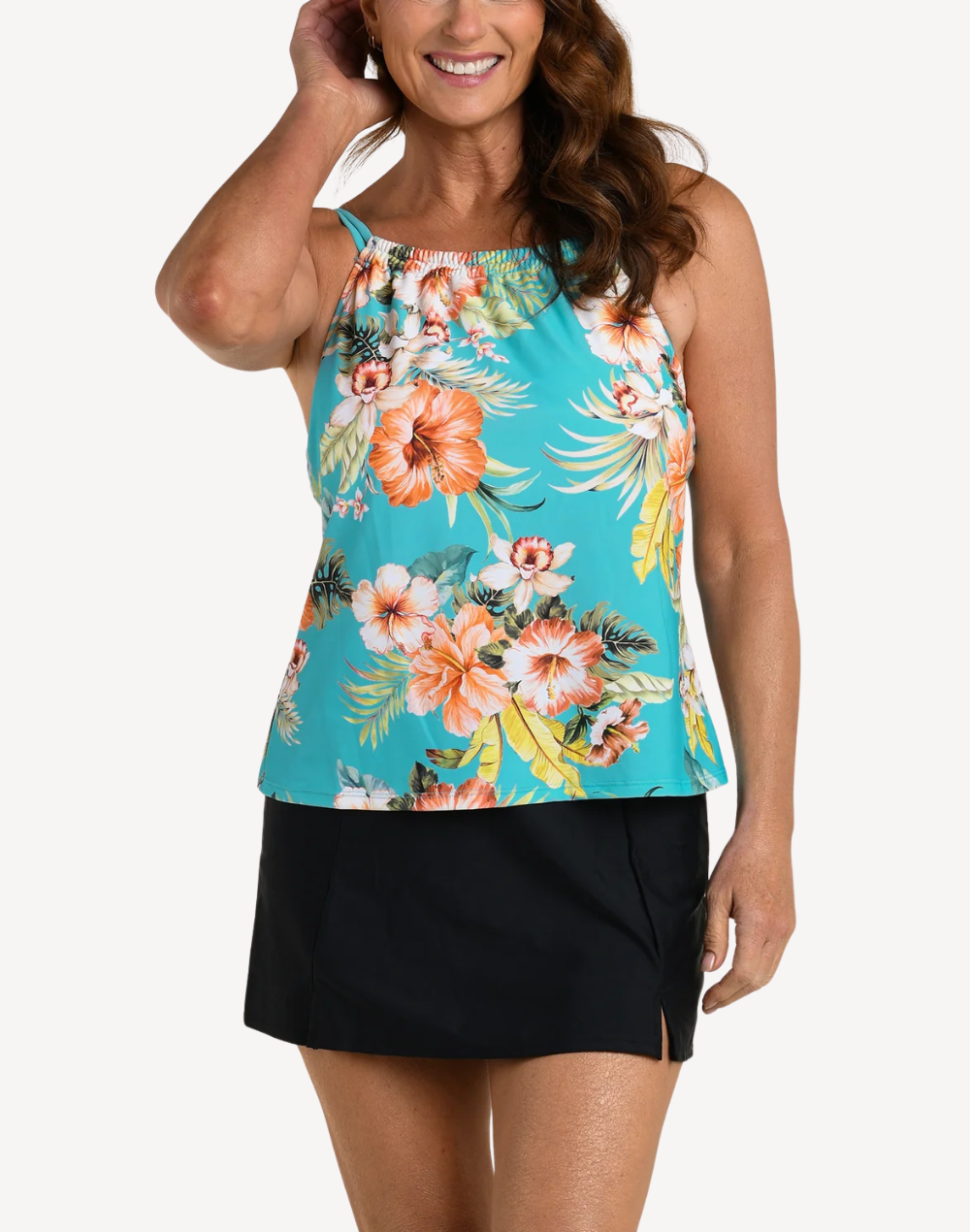 Botanical Essence High Neck Tankini Top