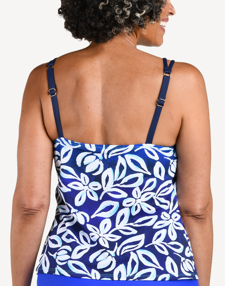 Into The Lagoon High Neck Tankini Top