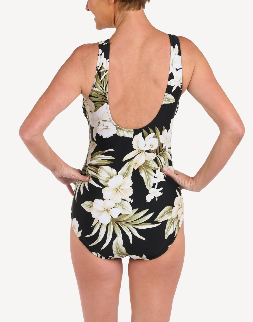 Island Greenery High Neck One Piece