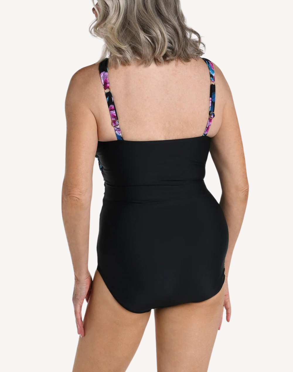 Midnight Orchid Wrap Front One Piece