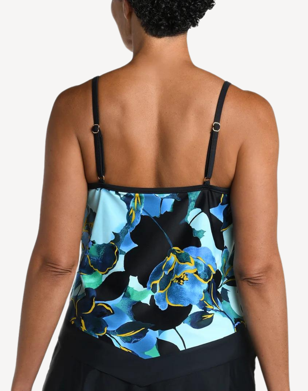 Moonlit Garden Flutter Tankini Top#color_moonlit-garden-black