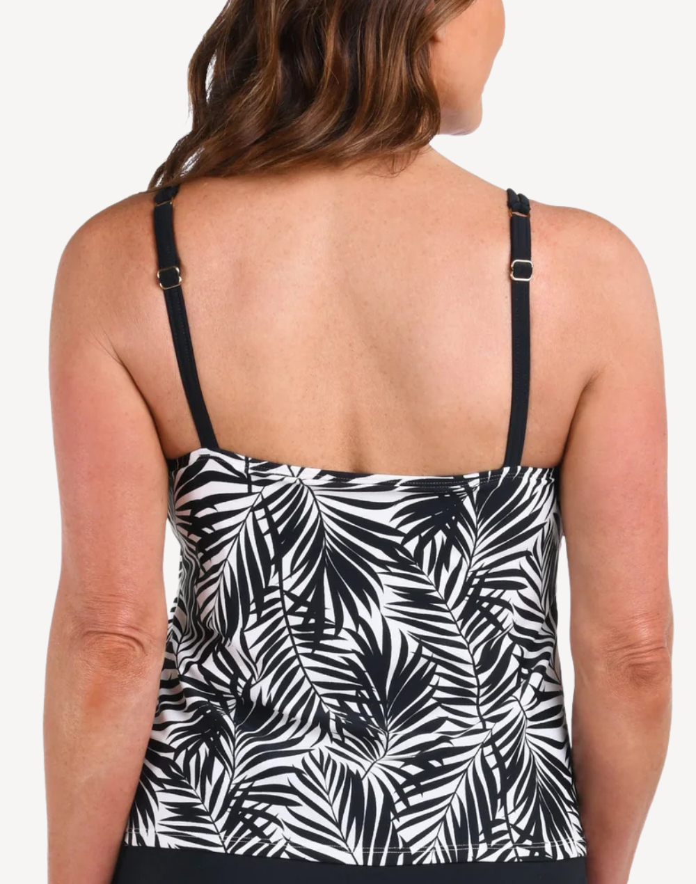 Palm Retreat High Neck Tankini Top#color_palm-retreat-ivory