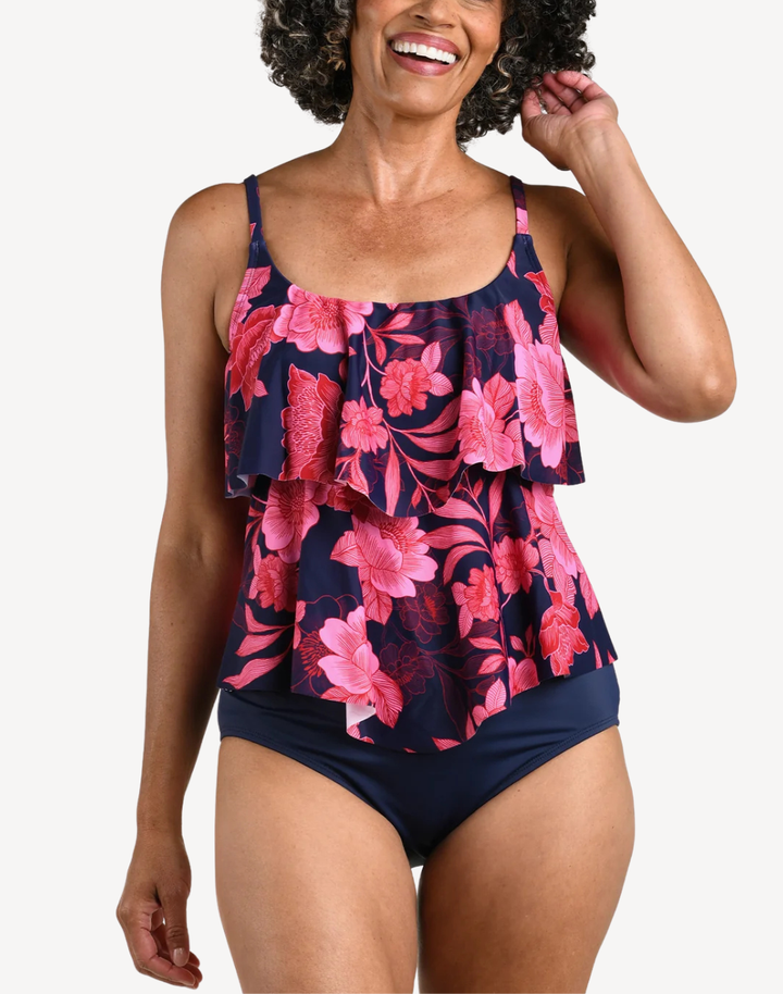 Romantic Getaway Double Tiered Tankini Top