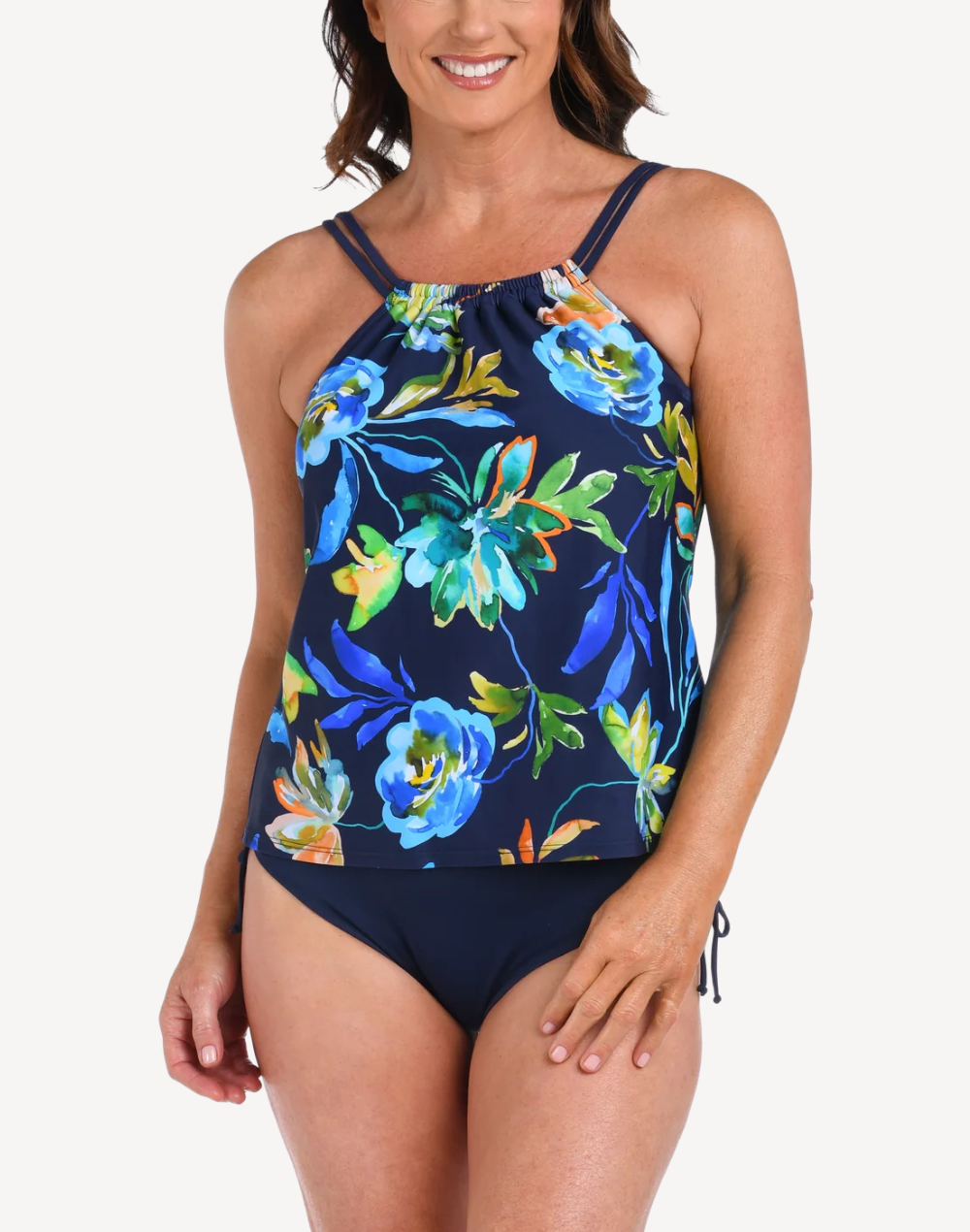 Vineyard High Neck Tankini Top