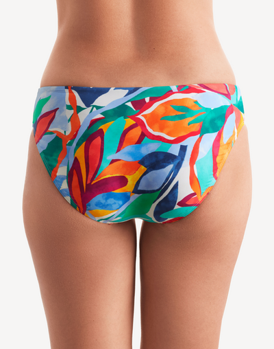 Radiant Floral Logan Mid Bikini Bottom#color_radiant-floral-multi