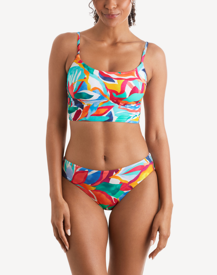Radiant Floral Logan Mid Bikini Bottom