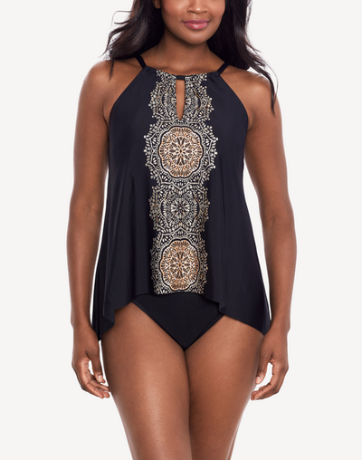 Cappadocia Peephole Tankini Top#color_cappadocia-black-multi