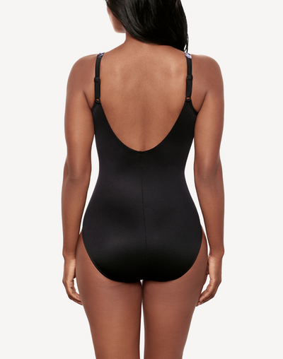 Fiore Di Luna Oceanus One Piece Swimsuit#color_fiore-black-white