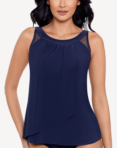 Illusionist Ursula DD Tankini Top#color_illusionist-midnight-blue