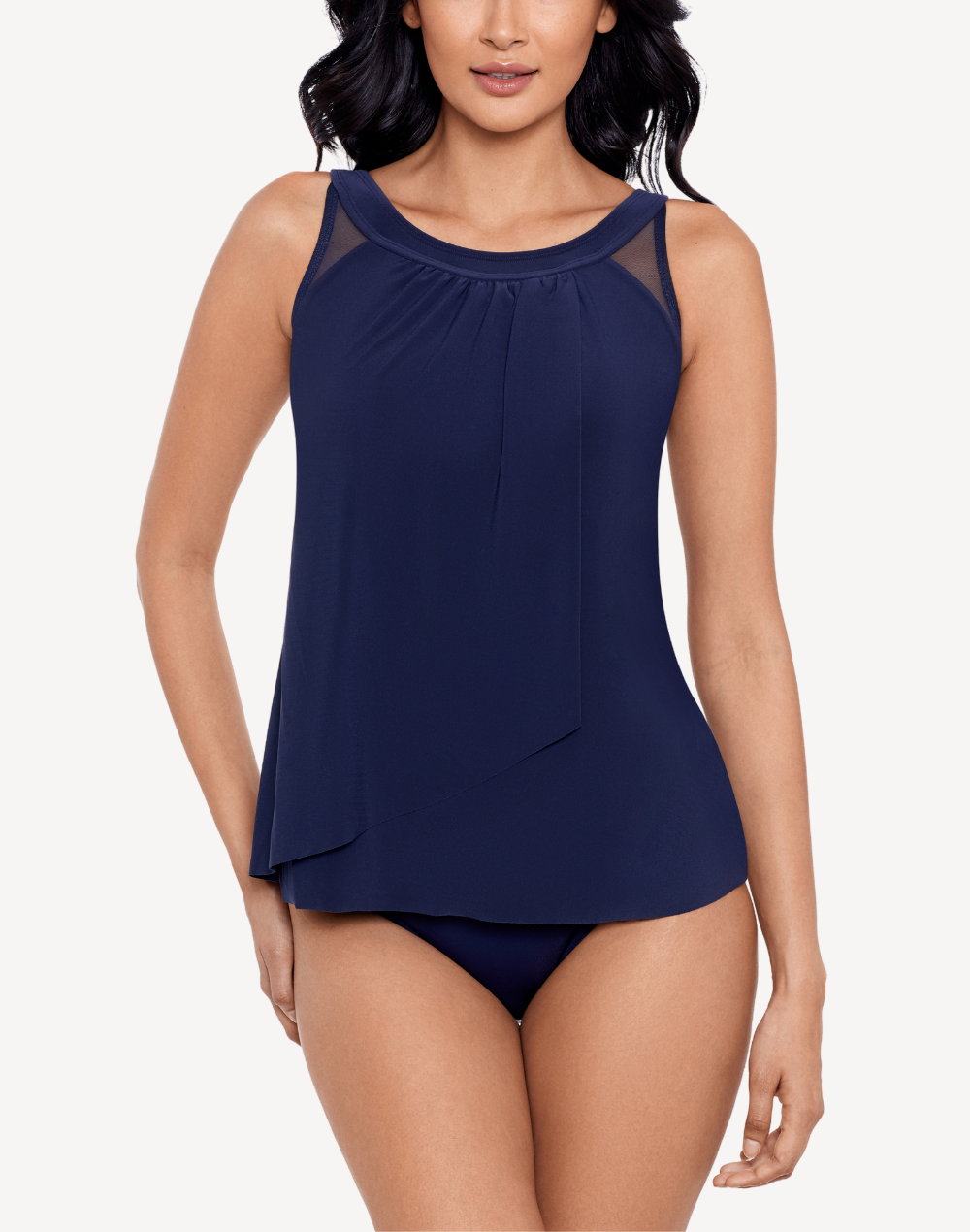 Illusionist Ursula DD Tankini Top#color_illusionist-midnight-blue