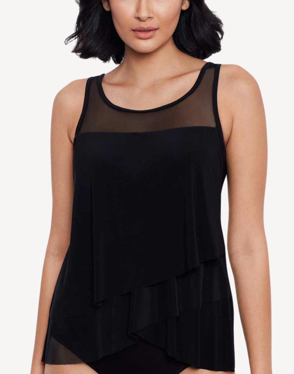 Illusionists Mirage Tankini Top#color_black