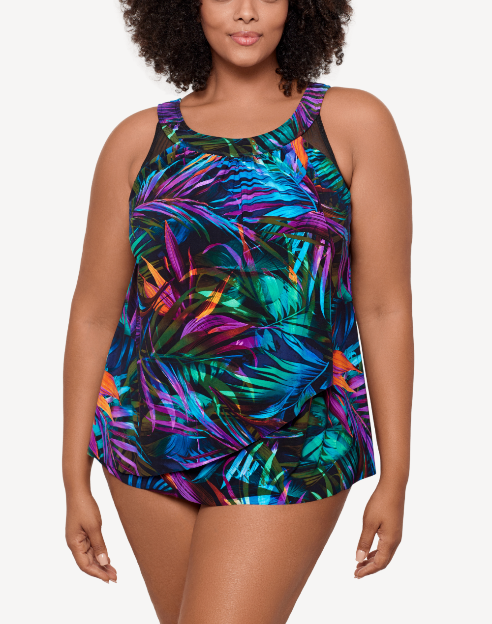 Palma Paradiso Plus Size Ursula Tankini Top#color_palma-paradiso-multi