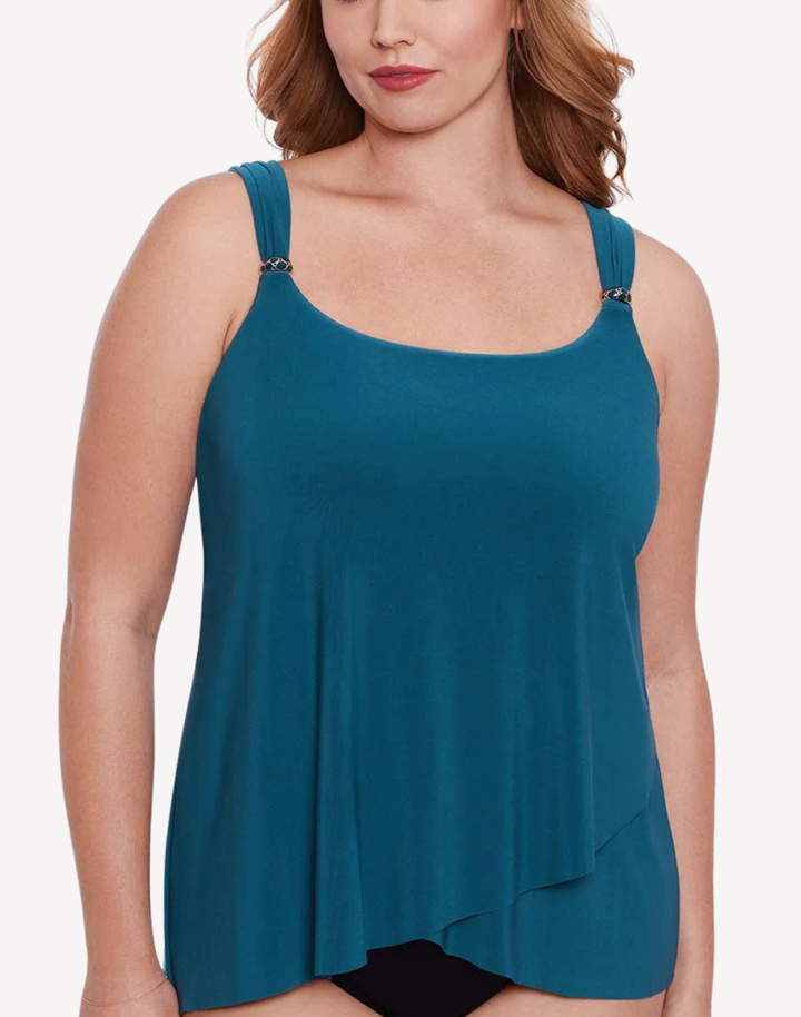 Razzle Dazzle Plus Size Tankini Top